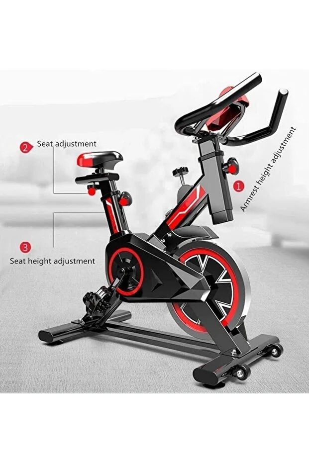 Relax 120 Kg Kapasiteli Spin Bike Ayarlanabilir Boyutlu LCD Göstergeli Kondisyon Bisikleti